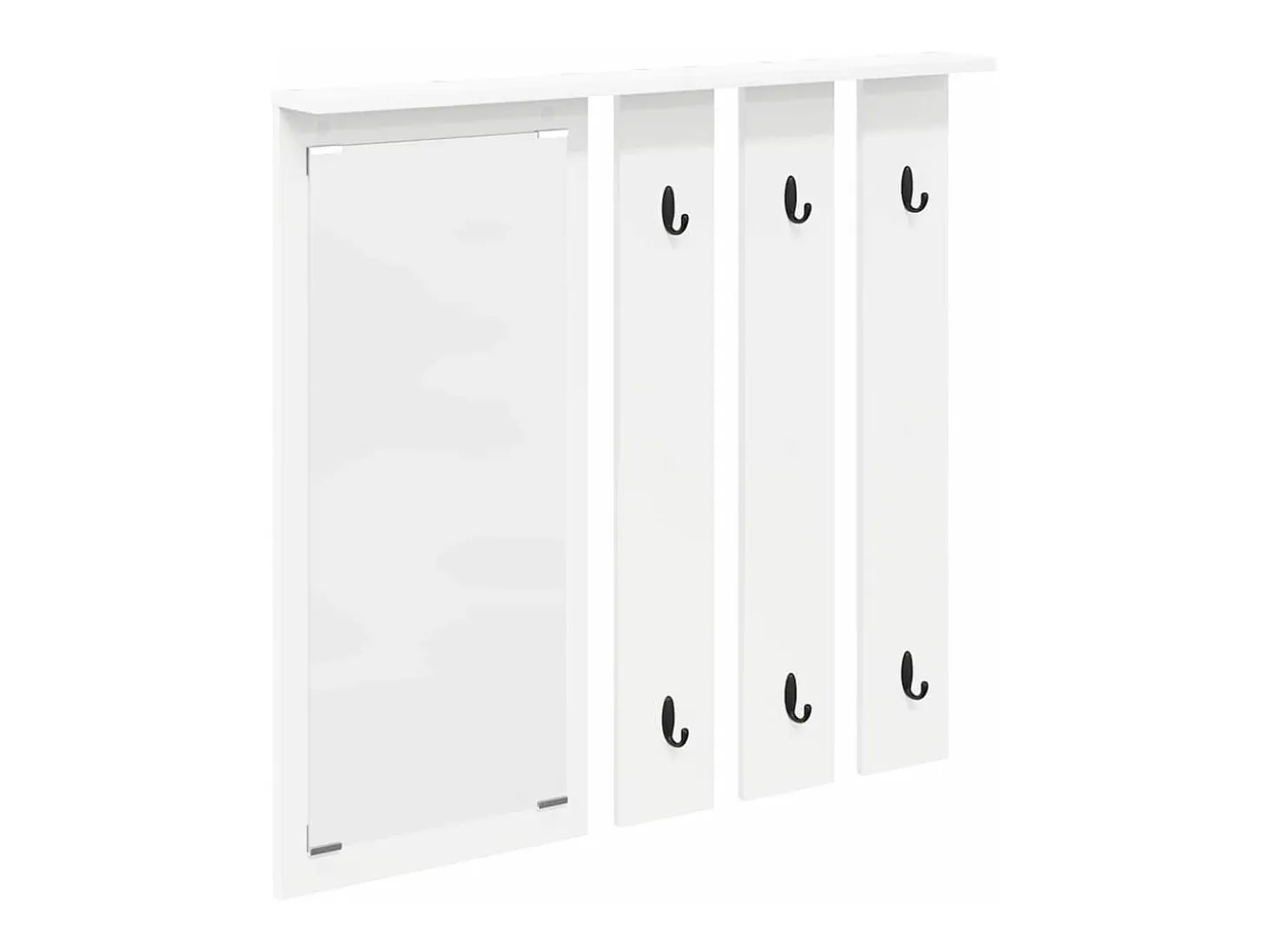 Perchero de pared Blanco 84 x 10 x 80 cm Madera de ingeniería