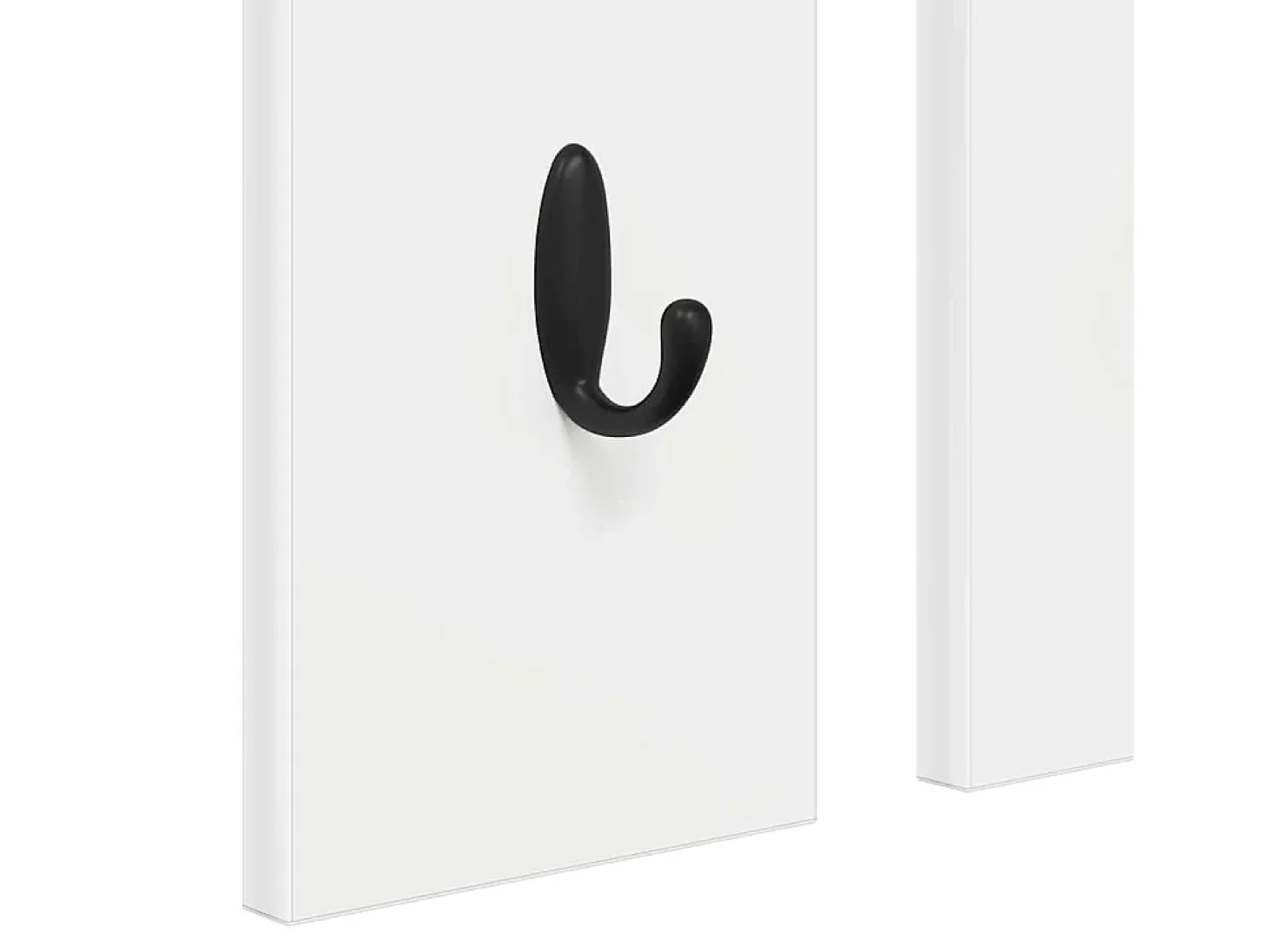 Perchero de pared Blanco 84 x 10 x 80 cm Madera de ingeniería