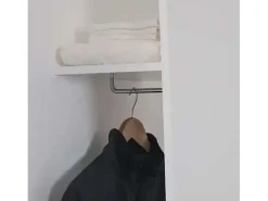 Perchero de pared blanco brillante diseño vestíbulo salón Onda Hang
