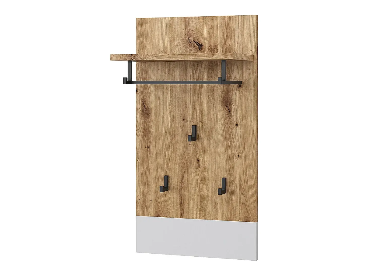 Perchero de pared blanco/artesano 44x25.6x83 selena