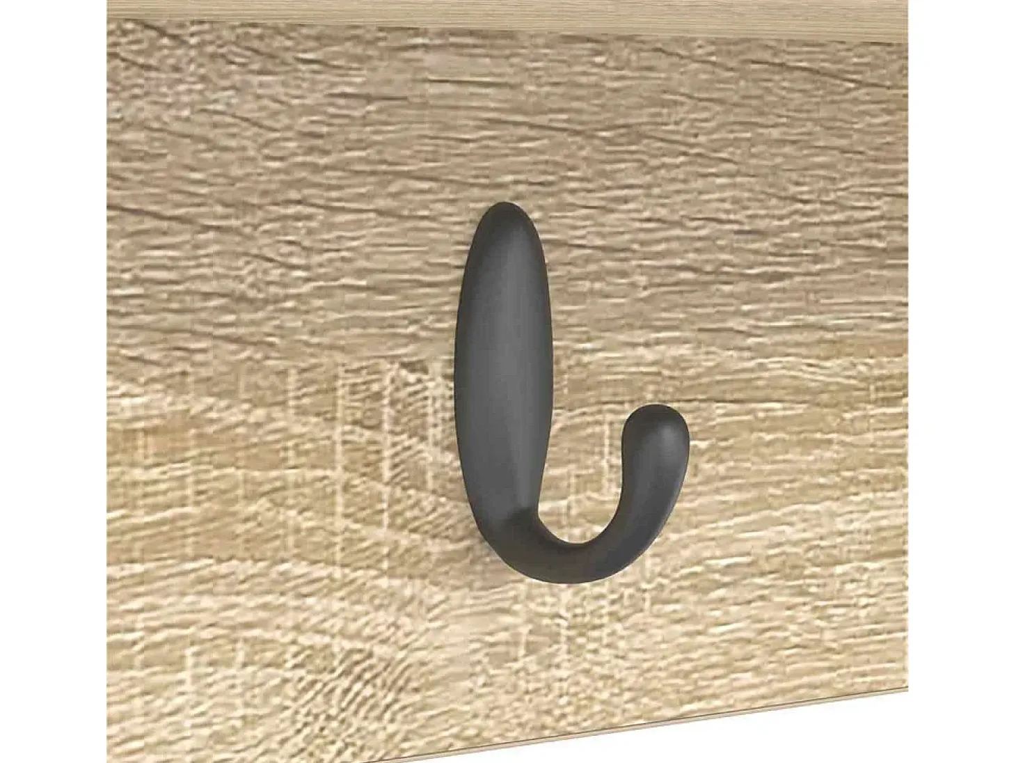Perchero de pared con estante roble Sonoma 75 x 16 x 26 cm