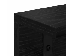 Perchero de pared con estante Roble negro 60 x 10,5 x 10,5 cm