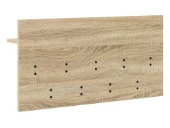 Perchero de pared con estante roble Sonoma 80 x 40 x 12 cm