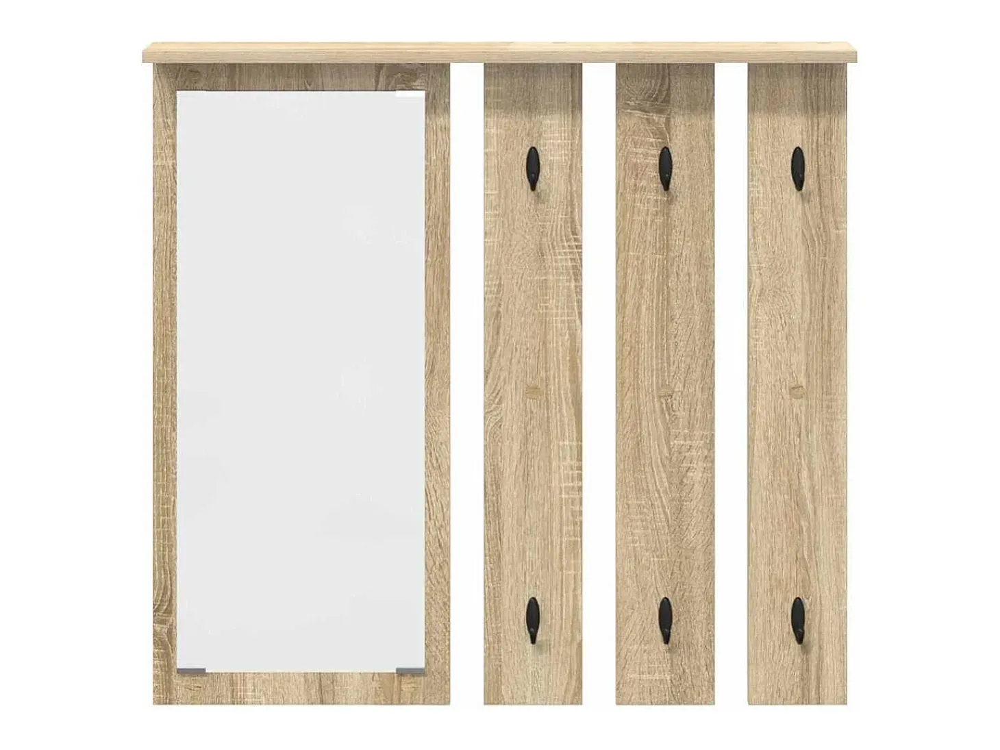 Perchero de pared con estante roble Sonoma 84 x 10 x 80 cm