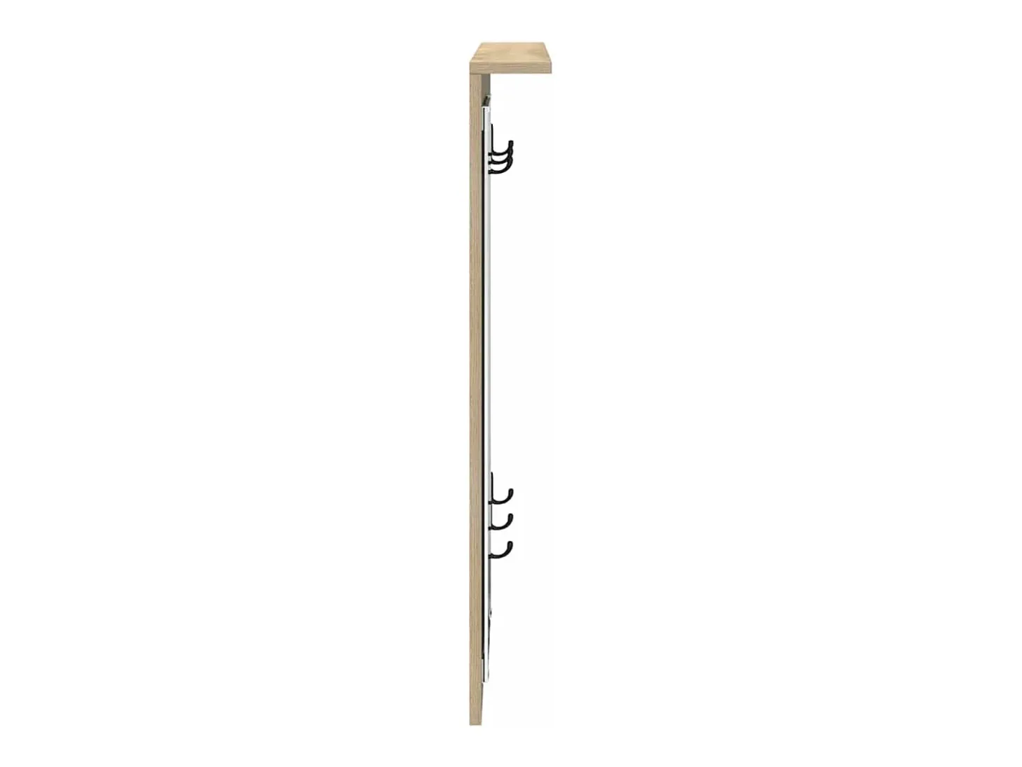 Perchero de pared con estante roble Sonoma 84 x 10 x 80 cm