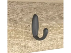 Perchero de pared con estante roble Sonoma 100 x 16 x 26 cm