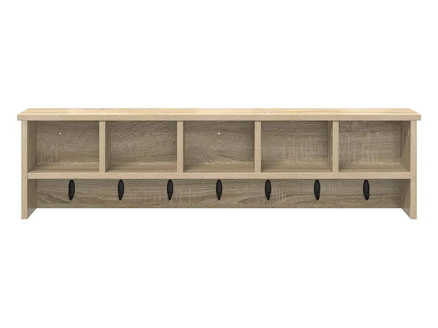 Perchero de pared con estante roble Sonoma 100 x 16 x 26 cm