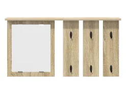 Perchero de pared con estante roble Sonoma 85 x 10 x 45 cm