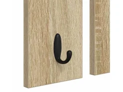 Perchero de pared con estante roble Sonoma 85 x 10 x 45 cm