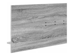 Perchero de pared con estante Sonoma, gris, 90 x 10 x 50 cm