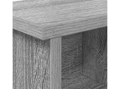Perchero de pared con estante Sonoma, gris, 75 x 16 x 26 cm