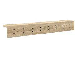 Perchero de pared de roble Sonoma 80 x 10,5 x 10,5 cm