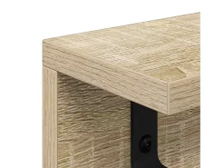 Perchero de pared de roble Sonoma 100 x 10,5 x 10,5 cm