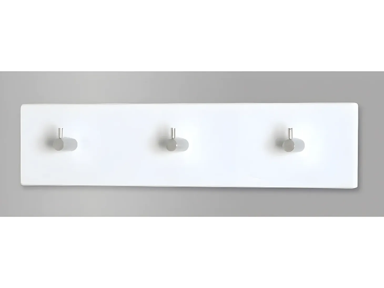 Perchero de pared Elio diseño blanco 3 ganchos