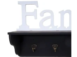 Perchero de pared Familia MCW-D41, negro/blanco