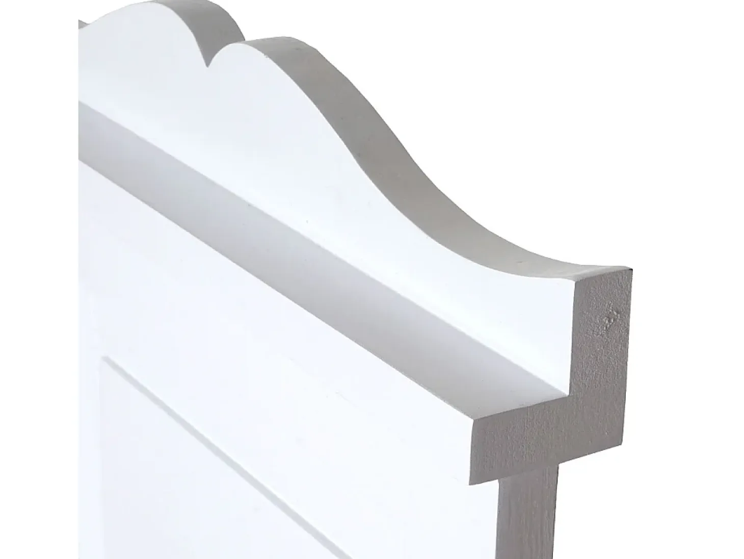 Perchero de pared H33 (juego de 2), lacado en blanco