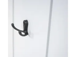 Perchero de pared H33 (juego de 2), lacado en blanco