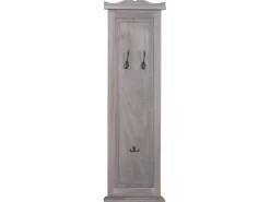 Perchero de pared H33 (juego de 2), gris-marrón shabby