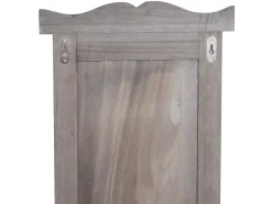 Perchero de pared H33 (juego de 2), gris-marrón shabby