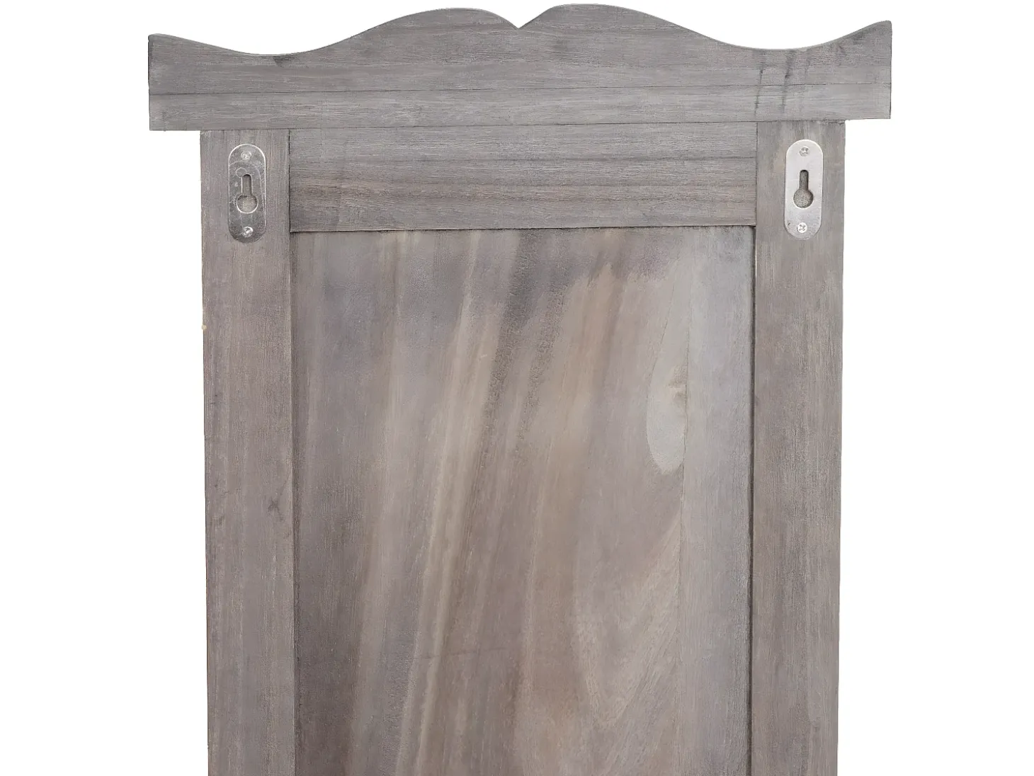 Perchero de pared H33 (juego de 2), gris-marrón shabby