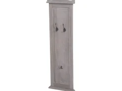 Perchero de pared H33 (juego de 2), gris-marrón shabby