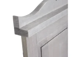Perchero de pared H33 (juego de 2), gris-marrón shabby