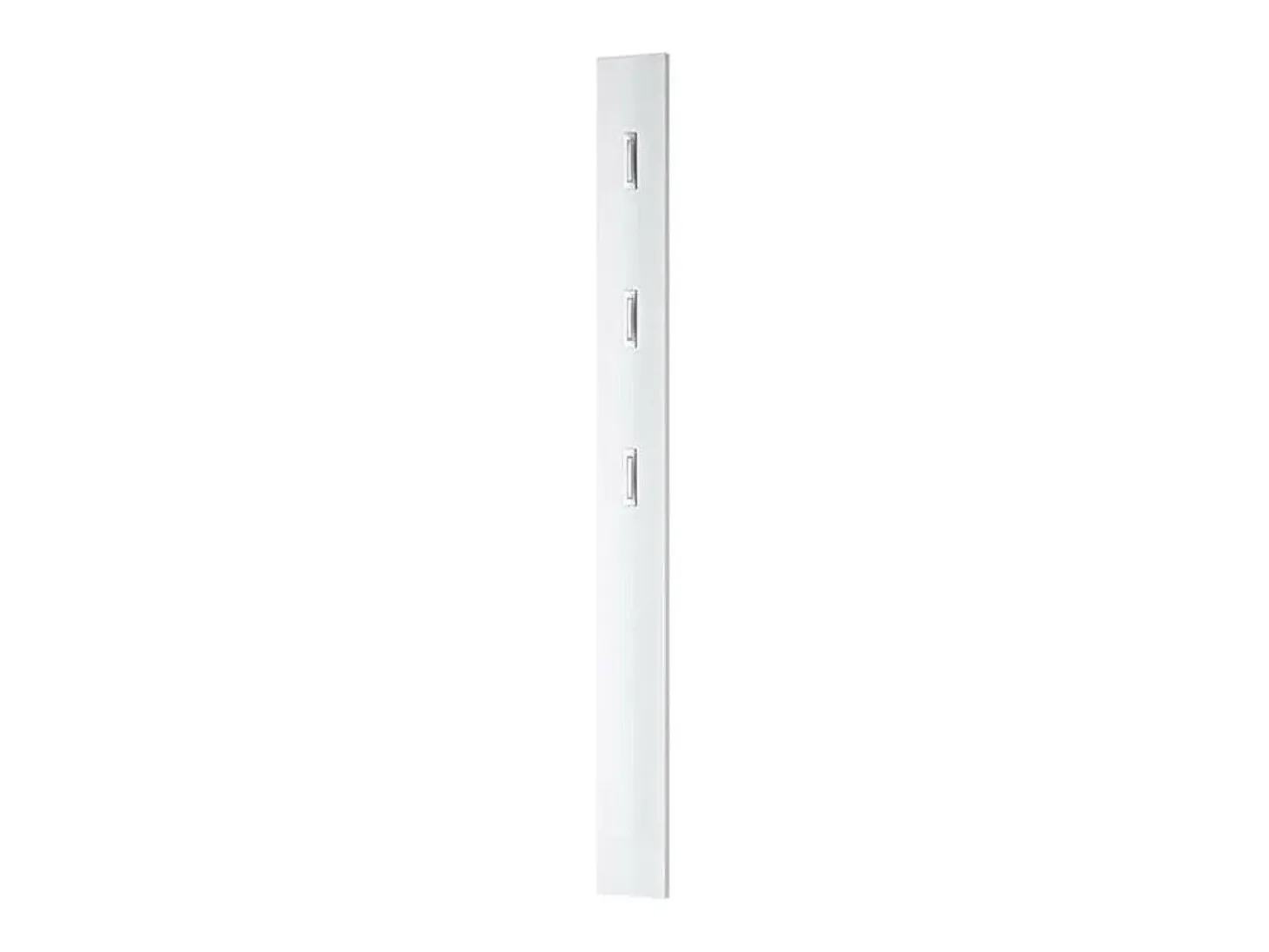 Perchero de pared lacado de diseño blanco negro Alti - Blanco