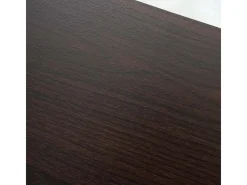Perchero de pared MCW-A27 Estructura 3D, marrón oscuro