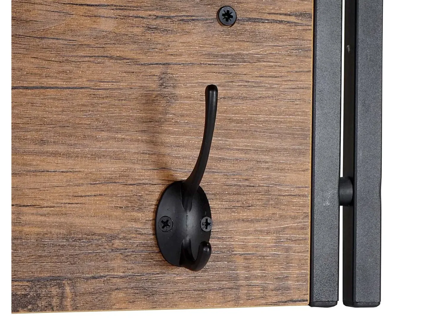 Perchero de pared MCW-A27 Estructura 3D, Aspecto roble salvaje