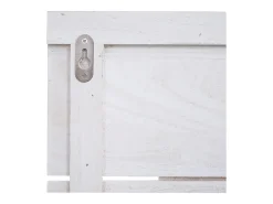 Perchero de pared MCW-C89 Family, estilo shabby chic, blanco, desgastado