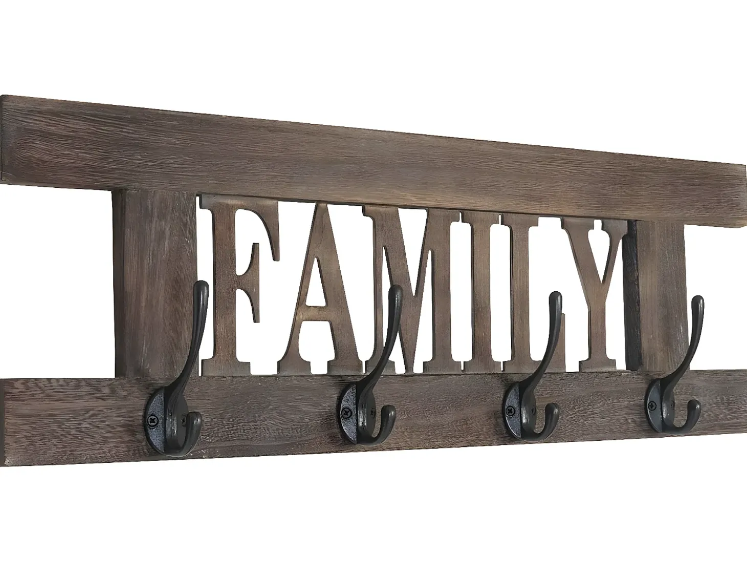 Perchero de pared MCW-C60 Family Shabby look, marrón, shabby