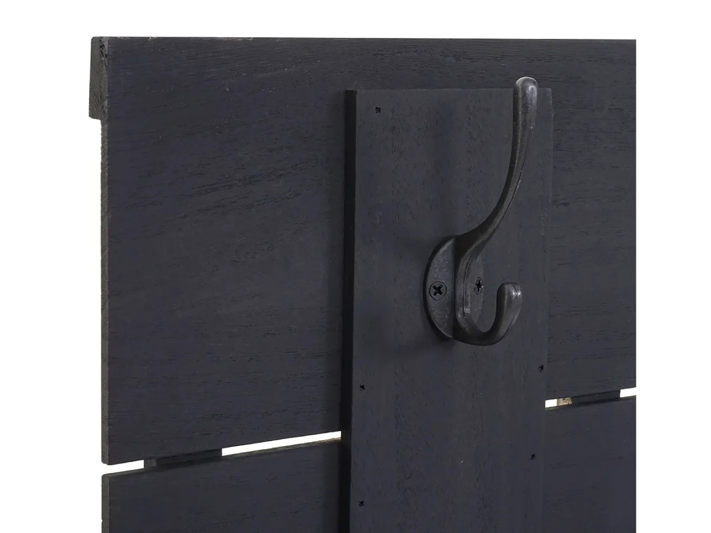 Perchero de pared MCW-C89 Family, estilo shabby chic, gris oscuro, desgastado