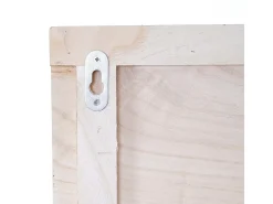 Perchero de pared MCW-C89 Family, estilo shabby chic, marrón natural