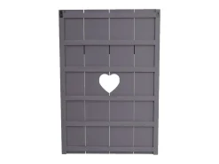 Perchero de pared MCW-C89 Home Shabby look, gris-azul