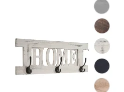 Perchero de pared MCW-C60 Home Shabby look, blanco, shabby