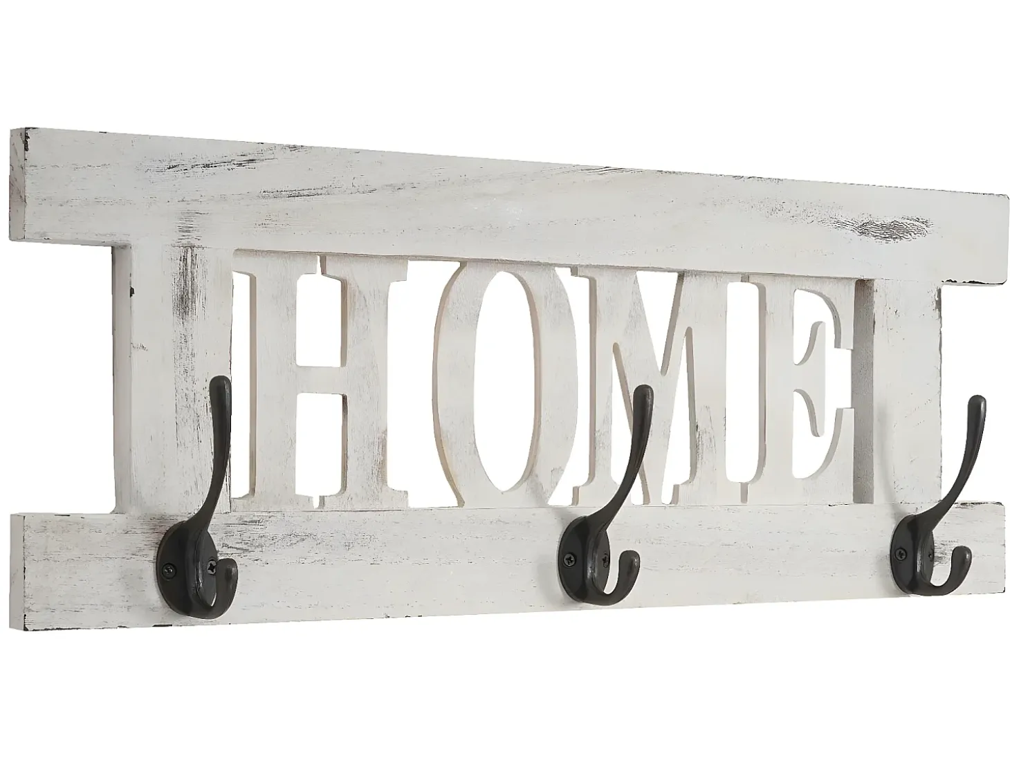 Perchero de pared MCW-C60 Home Shabby look, blanco, shabby