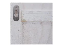 Perchero de pared MCW-C89 Home Shabby-Look, blanco, desgastado