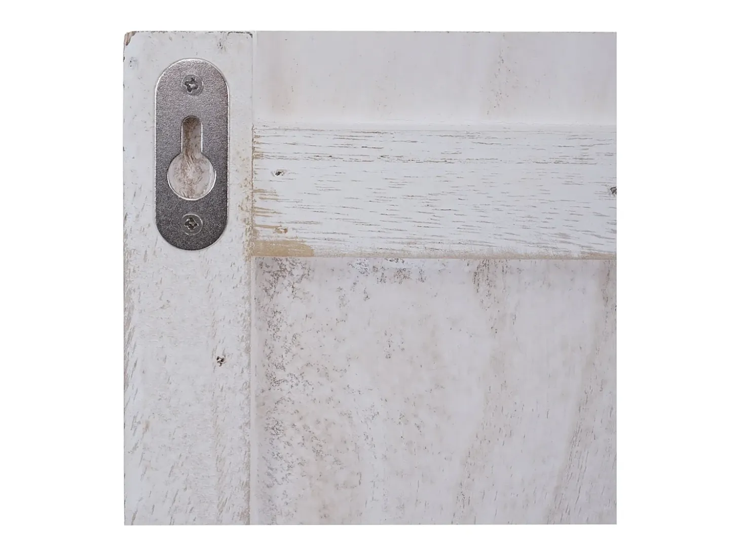 Perchero de pared MCW-C89 Home Shabby-Look, blanco, desgastado