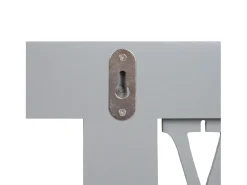 Perchero de pared MCW-C60 Shabby (2 piezas), gris-azul