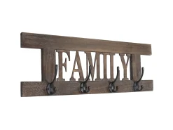 Perchero de pared MCW-C60 Shabby (2 piezas), marrón, shabby