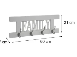 Perchero de pared MCW-C60 Shabby (2 piezas), marrón, shabby