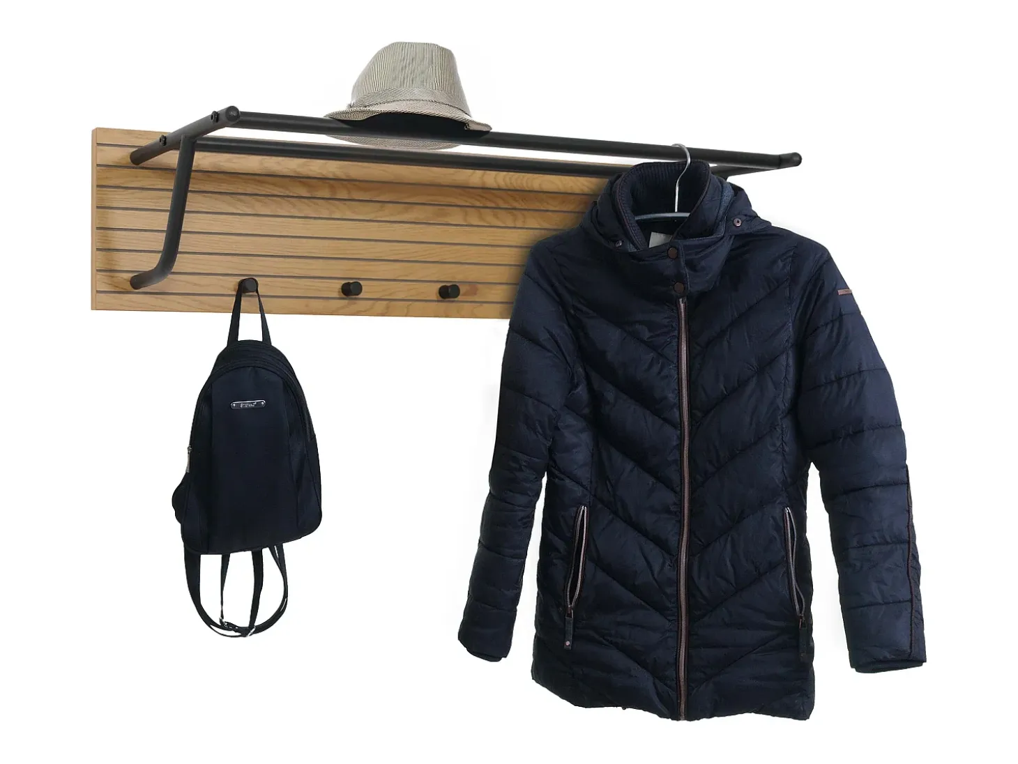 Perchero de pared MCW-N78, natural