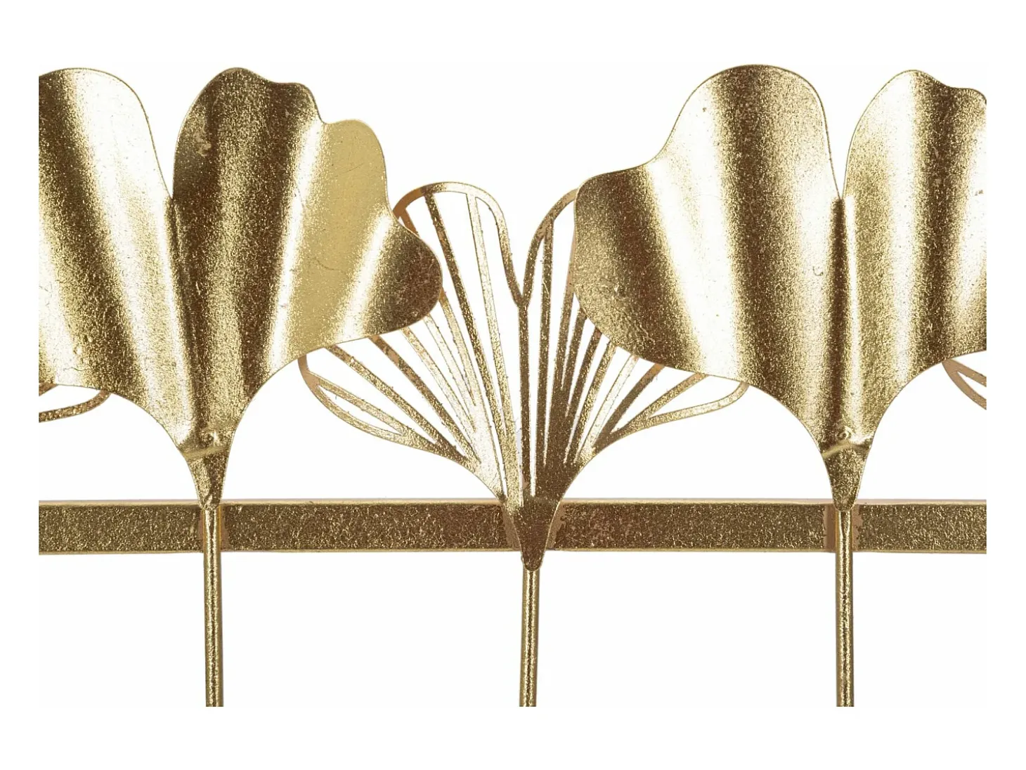 Perchero de pared metálico con 5 ganchos 26,3x49,5x6 cm Leaves