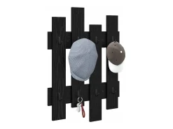 Perchero de pared Roble negro 60 x 3 x 82 cm Madera de ingeniería