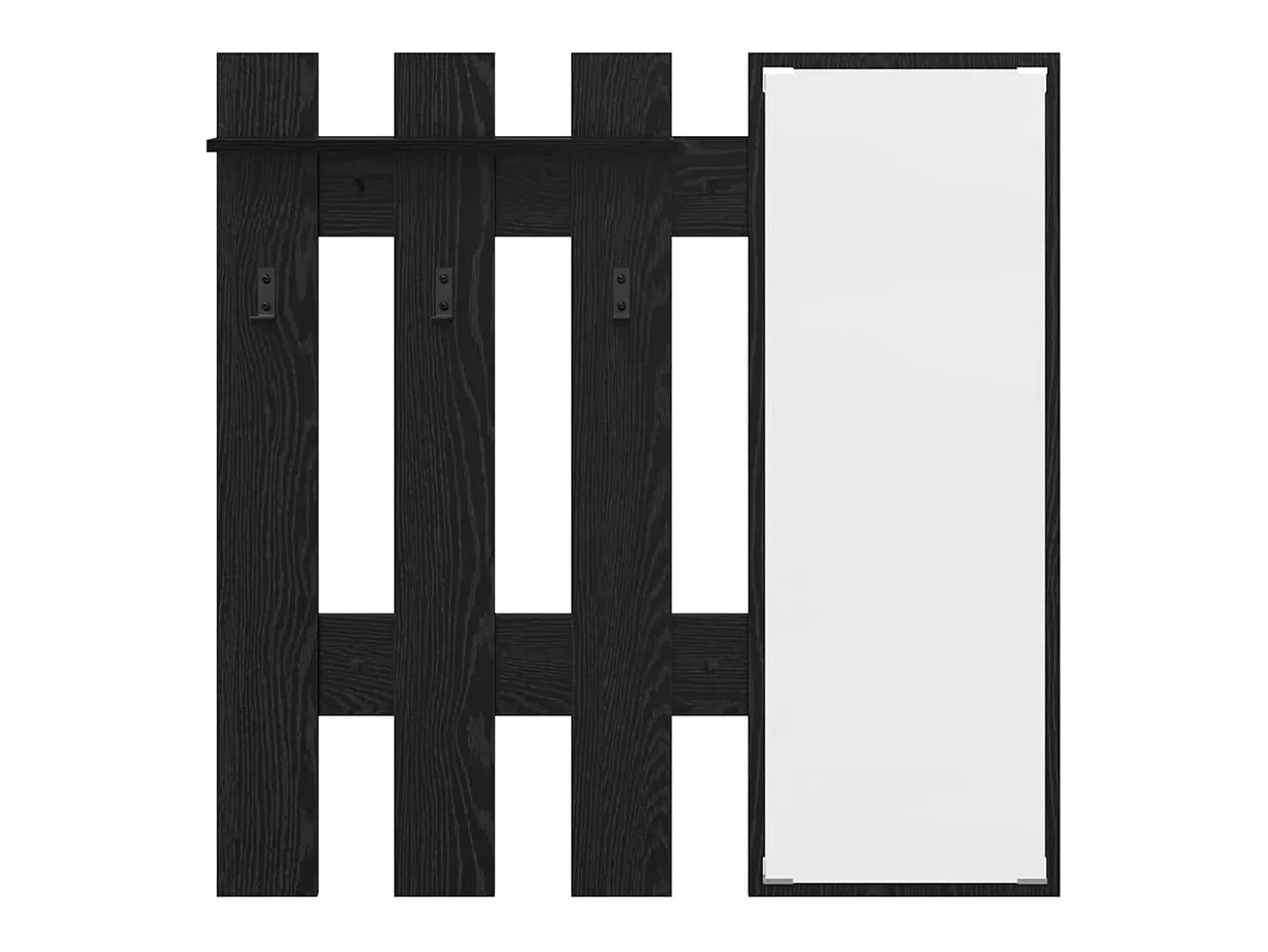 Perchero de pared Roble Negro 100 x 10 x 100 cm