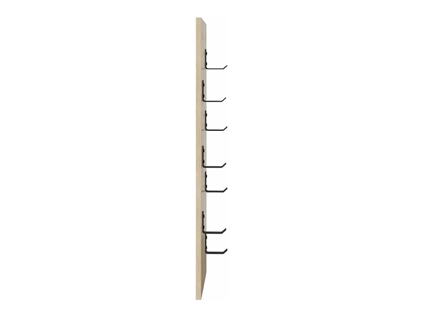 Perchero de pared Roble Sonoma 30 x 1,5 x 80 cm