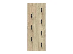 Perchero de pared Roble Sonoma 30 x 1,5 x 80 cm