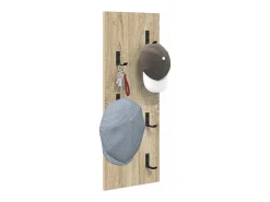 Perchero de pared Roble Sonoma 30 x 1,5 x 80 cm