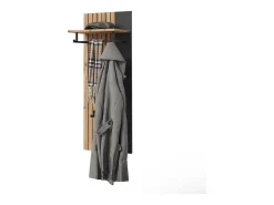 Perchero de pared roble wotan 43x26.6x110 amber