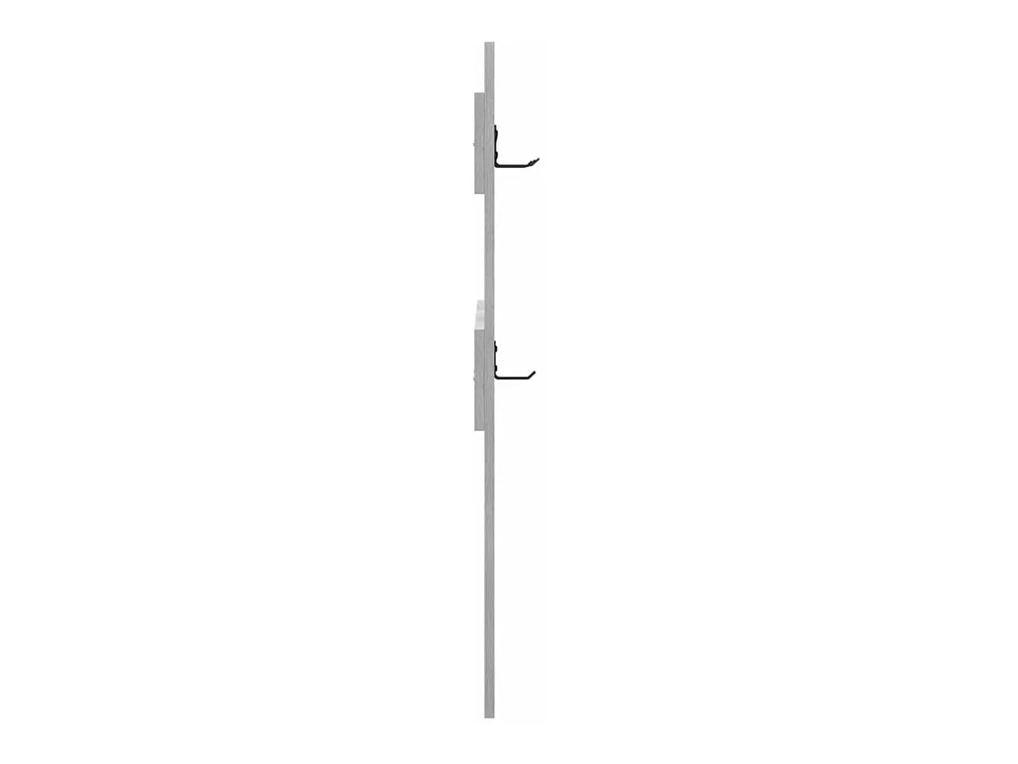 Perchero de pared Sonoma gris 65 x 3 x 100 cm